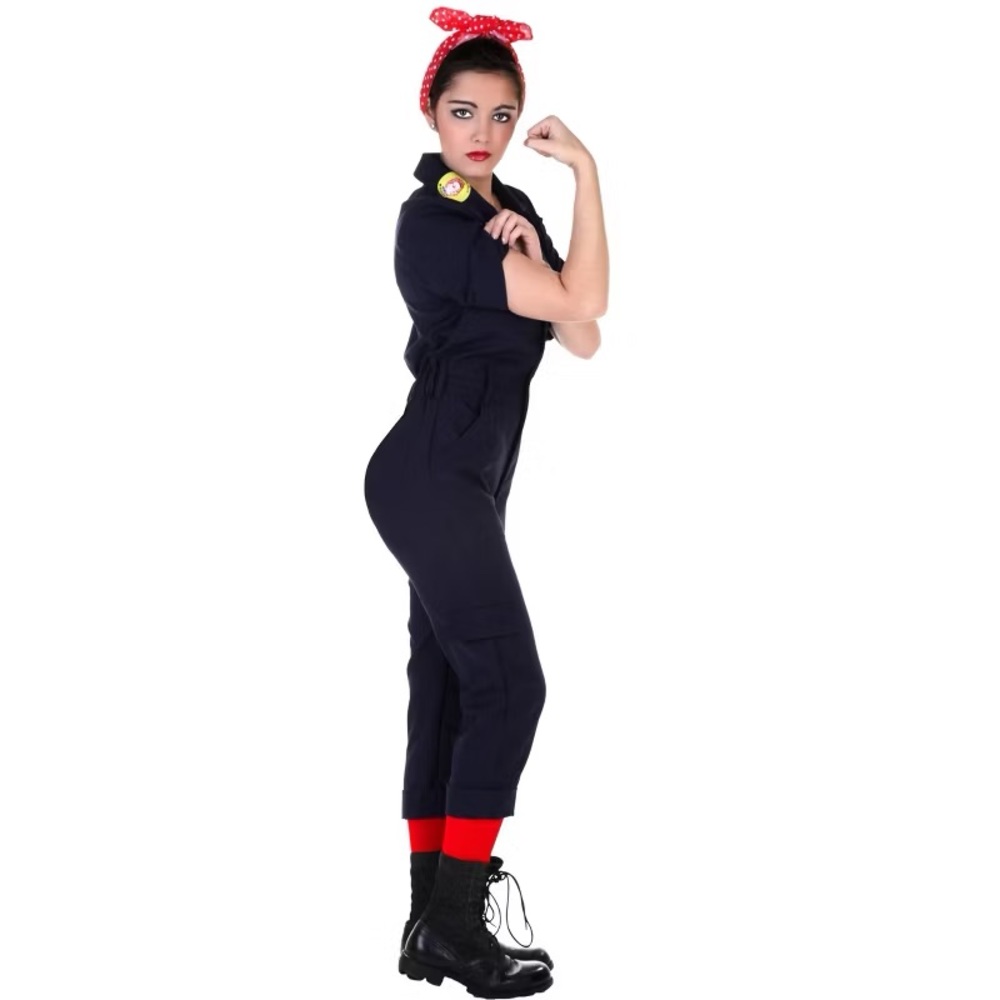 Rosie the Riveter Jumpsuit Costume XS